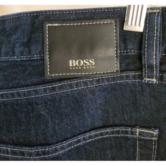 Hugo Boss Texas Dark Wash Straight Leg Jeans Men’s 38x32 - Picture 4 of 8
